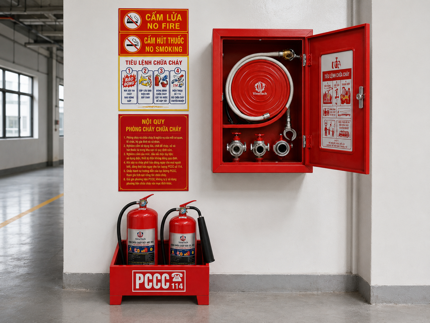 Bộ PCCC tiêu chuẩn VinaTech