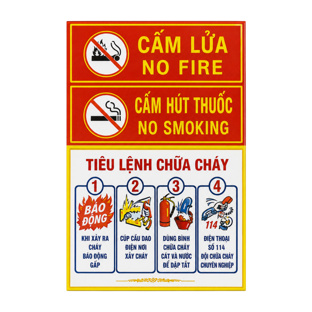 Nội quy – tiêu lệnh PCCC: vì sao công trình không nên thiếu?