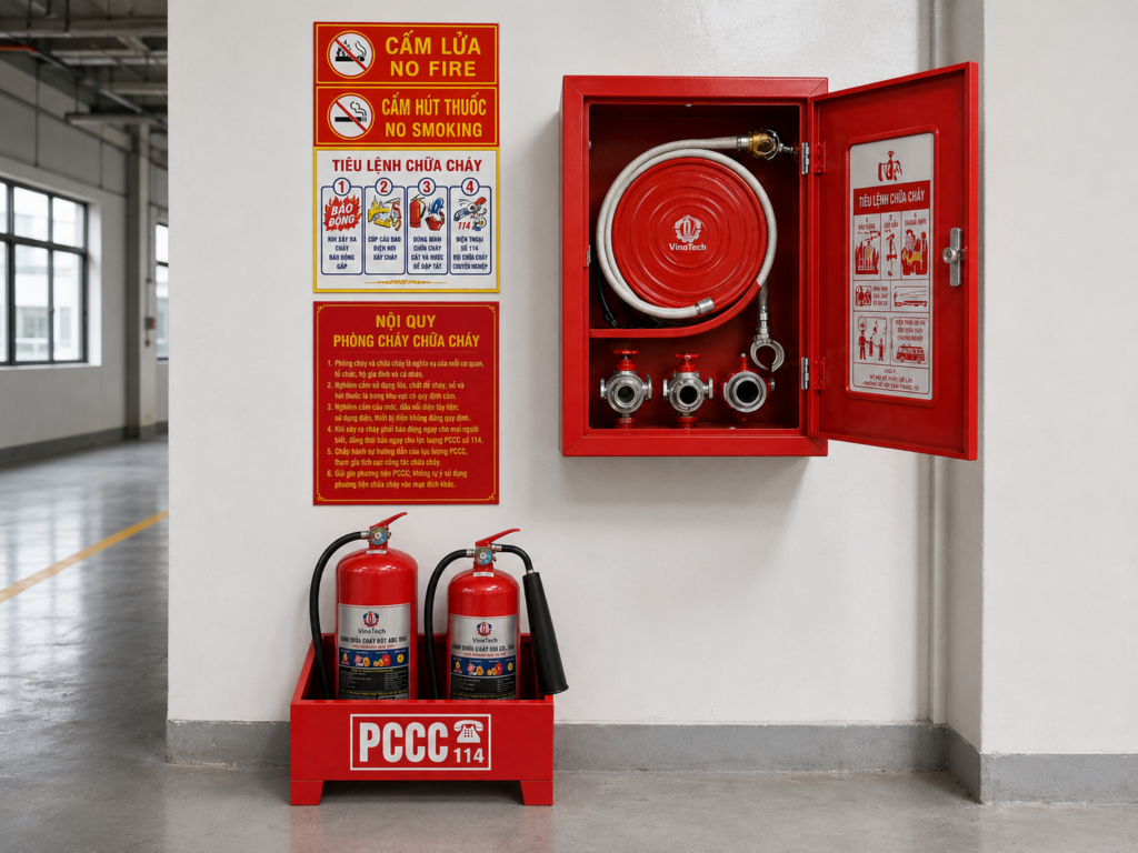 Checklist bộ PCCC tiêu chuẩn trước nghiệm thu